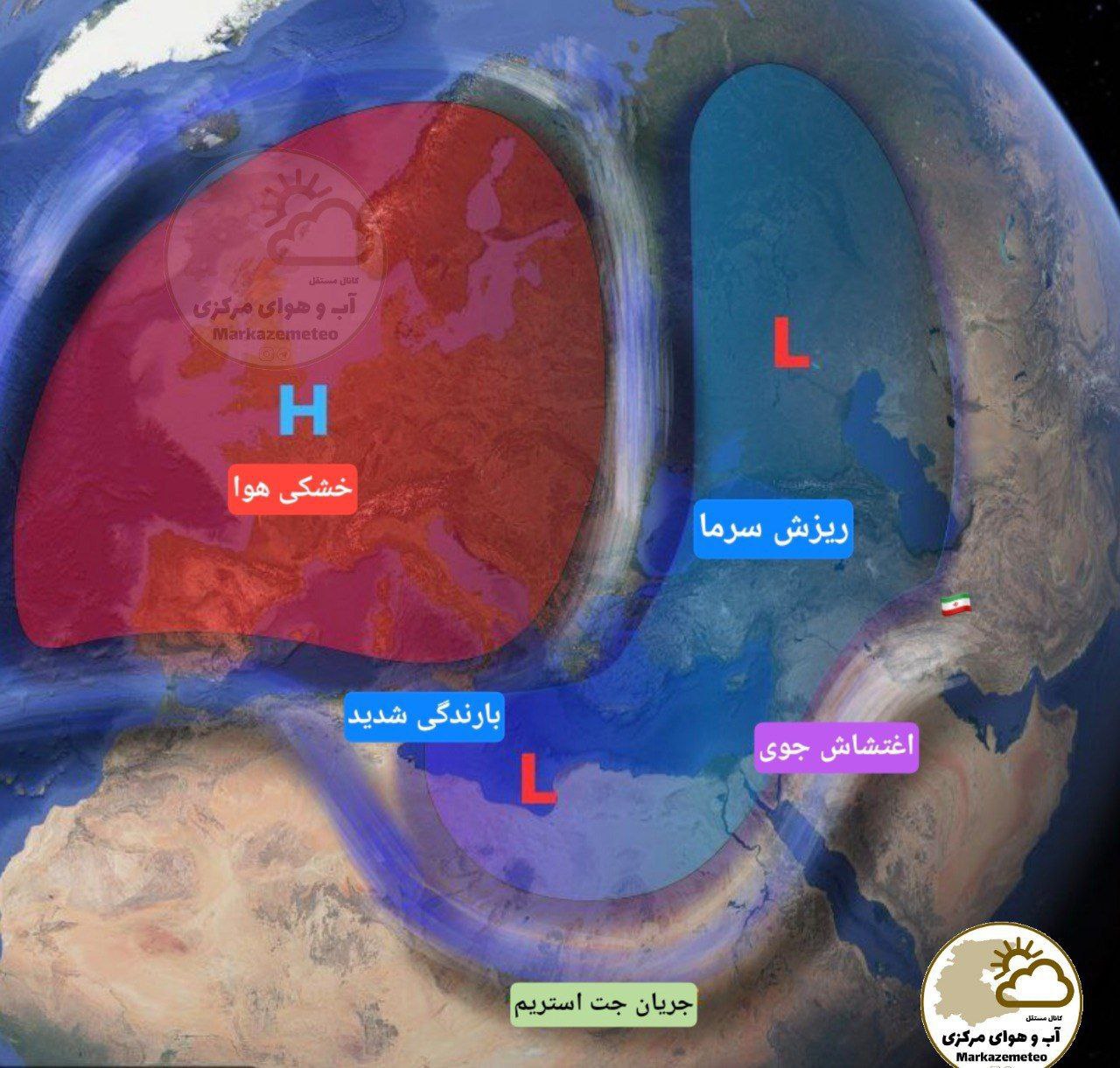 شرایط جوی و آرایش فشاری مورد انتظار در دو هفته‌ی آینده