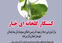 برگزاری دوره کشتکار گلخانه خیار و سیفی جات در کمیجان