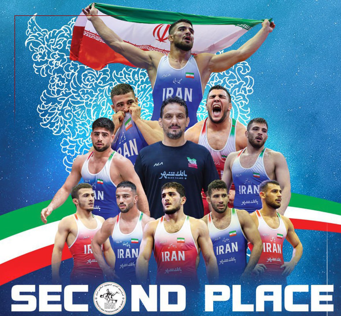 تیم کشتی آزاد امید ایران نایب قهرمان جهان شد